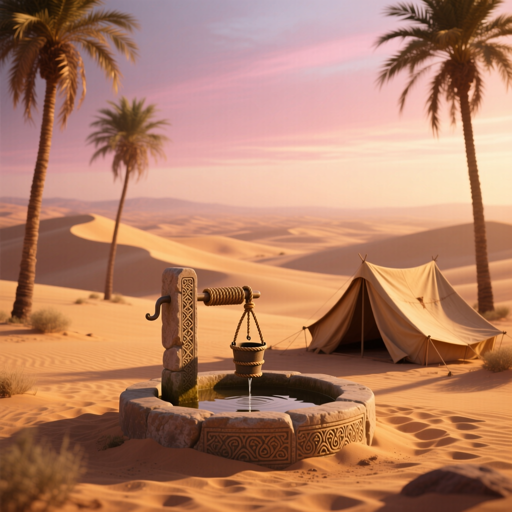 Desert Oasis Scene