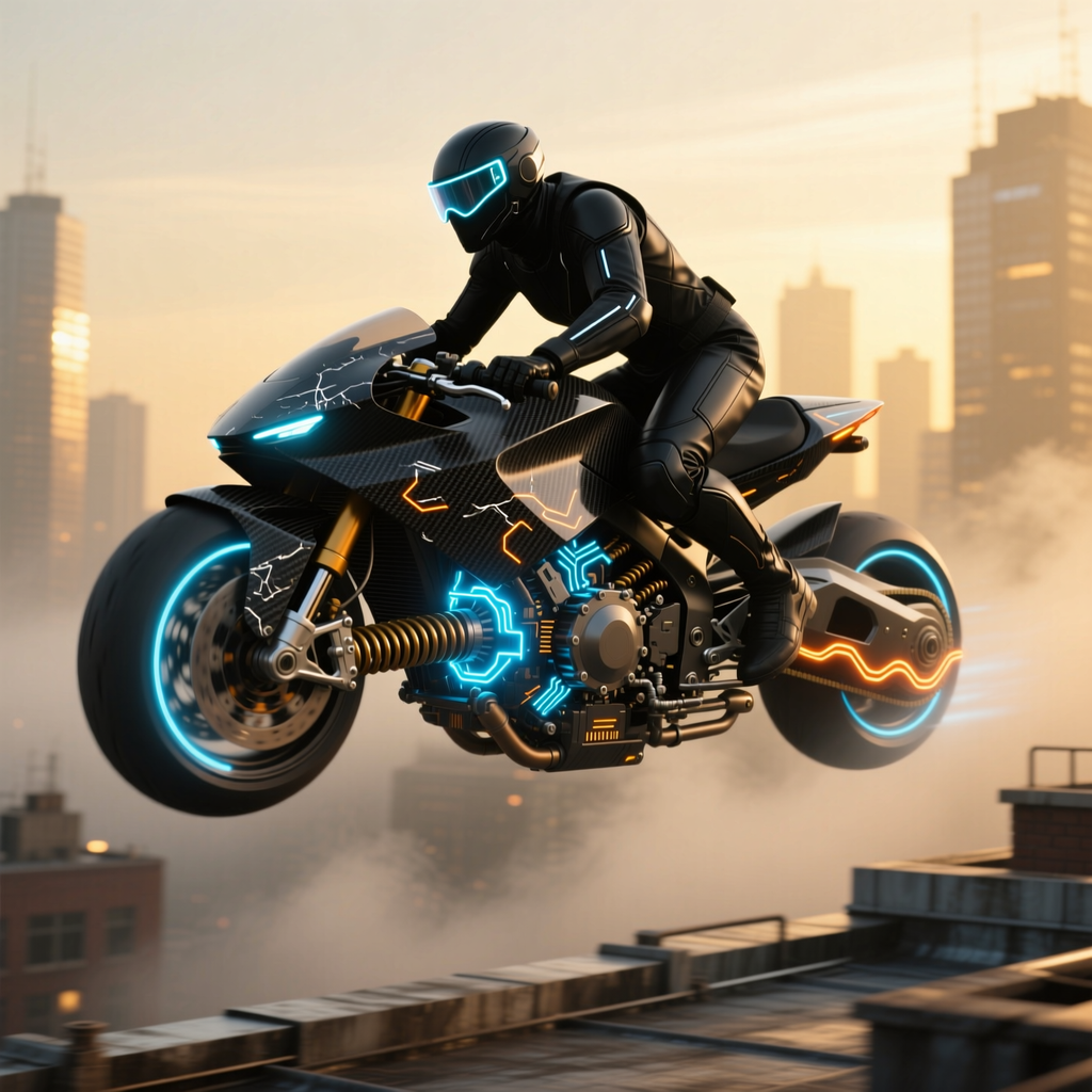 Futuristic Vehicle: Hover Bike